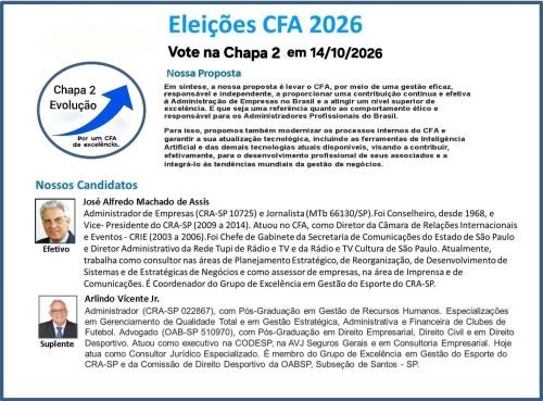 Eleições CFA 2026 Eleições CFA 2026